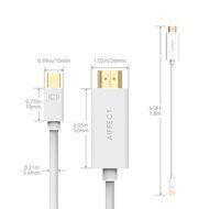 AIFFECT Mini DP to HDMI Cable 1080P Mini DisplayPort to HDMI Cable (Thunderbolt Port Compatible) for Apple Macbook... N5