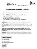 BrotformDotCom Bakers Couche, 26 by 24-Inch, Natural Linen N2