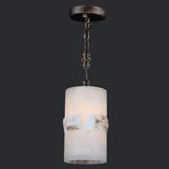 Worldwide Lighting W83816F6 Pompeii Mini-Pendant Square with Natural Quartz, Flemish Brass Finish by Worldwide...