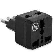Yubi Power 2 in 1 Universal Travel Adapter with 2 Universal Outlets - Built in Surge Protector - 3 Pack - Black... N103