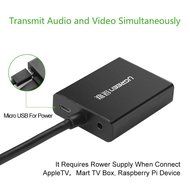 Ugreen Active HDMI to VGA Adapter Converter with Audio and Mirco USB Converter Premium Aluminum Case for Apple... N12