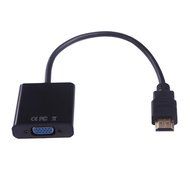 HDE 1080p HDMI to VGA HDTV Gold Plated Active Adapter Video Converter with 3.5mm Audio Cable and Micro USB Port... N3