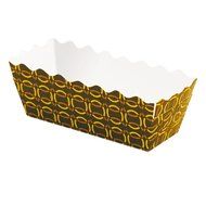 Hoffmaster 610910 Chocolate Links Loaf Pan, Small, 1-3/8" Wall 1-1/5" x 3-1/5" (Pack of 300)