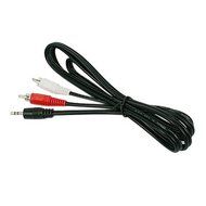 Parts Express 3.5mm Stereo Male To 2 RCA Male Cable 5 feet