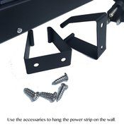 Opentron OT2063 Metal Surge Protector Power Strip 2 Feet 6 Outlet N3