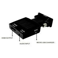 ZAMO VGA to HDMI Converter Adapter for TV, Computer, Projector, with Audio Cable and USB Cable, HD Connector Converter... N9