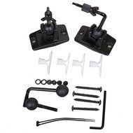 VideoSecu 5 Black Universal Satellite and Audio Speaker Mount Bracket for Wall or Ceiling MS40B5 WM6 N11