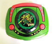 Portable, Teenage Mutant Ninja Turtles Boombox CD Player with Text Display, AM/FM Stereo Radio, Repeat Function... N2
