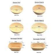 AngelaKerry 1pcs 34x15.5x7cm (1.3x0.6x0.2.8 inch) Banneton Brotform Long-Strip Bread Proofing Basket Handmade N10