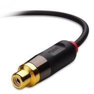 iXCC Premium Gold-Plated 3.5mm Male to 2 RCA Female Stereo Audio Y Adapter Extension Cable (1ft.) N6