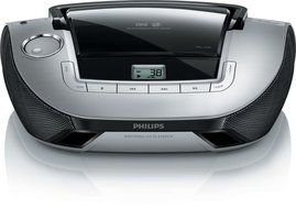 Philips AZ1137/55 CD Sound Machine Boombox Portable Stereo Speaker System