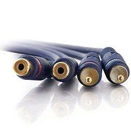 C2G / Cables To Go 13042 Velocity RCA Stereo Audio Extension Cable, Blue (25 Feet/7.62 Meters) N4