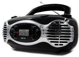 Akai CE2200R CD Boombox FM PLL Radio, Black N2