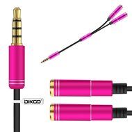 DIKOO 35510011 AUX 3.5mm Male to Male Stereo Audio Cable with In-line Microphone N30
