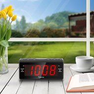 [Upgraded] Peakeep Little Digital FM Radio Dual Alarm Clock with Snooze and Sleep Timer, Large Display with 2... N6