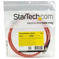 StarTech.com 1m Multimode 50/125 Duplex Fiber Patch Cable LC - ST / 50 Micron Fiber Optic Cable LC to ST N11