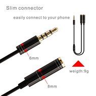 DIKOO 35510011 AUX 3.5mm Male to Male Stereo Audio Cable with In-line Microphone N39