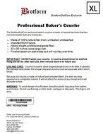 BrotformDotCom Bakers Couche, 26 by 24-Inch, Natural Linen N3