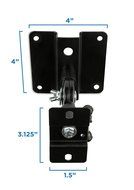 Mount-It! MI-SB03 Dual Low Profile Heavy Duty, Anti-Theft, Universal, Adjustable, Articulating, Hi-Fi Audio Media... N6