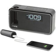 iHome All in One Compact Bluetooth Wireless Dual Alarm Clock with Large Easy to Read Backlit LCD Display Plus... N4