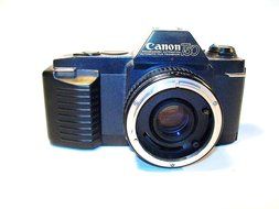 Canon T50 35mm SLR Camera with Tele-Converter