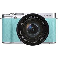 Fujifilm X-A2 Mirrorless Digital Camera with 16-50mm Lens (Mint Green) International Model No Warranty