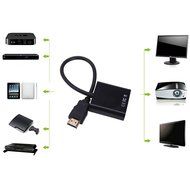 HDE 1080p HDMI to VGA HDTV Gold Plated Active Adapter Video Converter with 3.5mm Audio Cable and Micro USB Port... N5