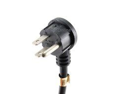 CablesOnline 6-ft Right Angled Plug AC Power Extension Cord/ Cable, NEMA 5-15P to 5-15R, PC-406R N3
