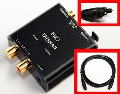 FIIO D3 (D03K) Digital to Analog Audio Converter with SMI Gold Plated 6ft Optical TOSLink Cable and RCA-to-3.5MM...