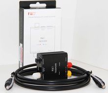 FIIO D3 (D03K) Digital to Analog Audio Converter with SMI Gold Plated 6ft Optical TOSLink Cable and RCA-to-3.5MM... N3