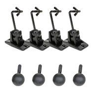 VideoSecu 5 Black Universal Satellite and Audio Speaker Mount Bracket for Wall or Ceiling MS40B5 WM6 N14