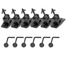 VideoSecu 5 Black Universal Satellite and Audio Speaker Mount Bracket for Wall or Ceiling MS40B5 WM6 N15