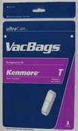 3 Kenmore Type T 641073-052 Replacement Upright Vacuum Cleaner Bags, Replaces 5062 and 50341, 3pk