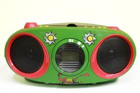 Portable, Teenage Mutant Ninja Turtles Boombox CD Player with Text Display, AM/FM Stereo Radio, Repeat Function... N3