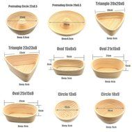 AngelaKerry 1pcs 34x15.5x7cm (1.3x0.6x0.2.8 inch) Banneton Brotform Long-Strip Bread Proofing Basket Handmade N20