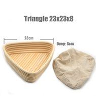 AngelaKerry 1pcs 34x15.5x7cm (1.3x0.6x0.2.8 inch) Banneton Brotform Long-Strip Bread Proofing Basket Handmade N21