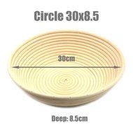 AngelaKerry 1pcs 34x15.5x7cm (1.3x0.6x0.2.8 inch) Banneton Brotform Long-Strip Bread Proofing Basket Handmade N22