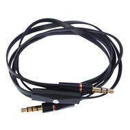 Conwork 2-Pack 3.5mm Auxiliary Flat Audio Cable Music Aux with Control Talk Mic Replacement Beats Audio Cable... N6