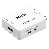 Kangcheng 1080p HDMI to RCA CVBS AV Composite Converter HDMI2AV Adapter support PAL/NTSC TV format output(black) N4