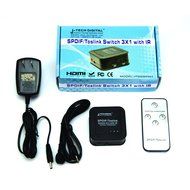 J-Tech Digital &reg; Premium Quality SPDIF TOSLINK Digital Optical Audio 1x3 Splitter (One Input 3 Outputs) N21