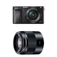 Sony Alpha a6000 Interchangeable Lens Camera with 16-50mm and 50mm Lenses (Black)