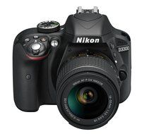 Nikon D3300 24.2 MP CMOS Digital SLR with Auto Focus-S DX NIKKOR 18-55mm f/3.5-5.6G VR II Zoom Lens (Black) -... N6