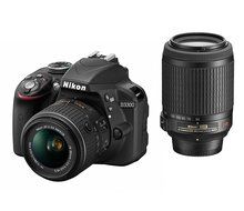 Nikon D3300 24.2 MP CMOS Digital SLR with Auto Focus-S DX NIKKOR 18-55mm f/3.5-5.6G VR II Zoom Lens (Black) -... N7