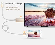 HDMI TV CABLE YSF&reg;6.6 Feet 2 in 1 HDTV TV Cable Adapter 8 Pin + Micro mhl USB to HDMI USB Cable for Samsung Galaxy... N6