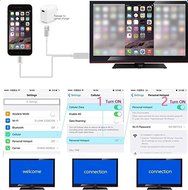 HDMI TV CABLE YSF&reg;6.6 Feet 2 in 1 HDTV TV Cable Adapter 8 Pin + Micro mhl USB to HDMI USB Cable for Samsung Galaxy... N7