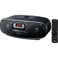 Panasonic RX-D55GC-K Boombox  High Power MP3 CD AM/ FM Radio Cassette Recorder with USB &amp; Music Port Sound with...