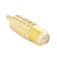 Aurum Cables 5-pack F Type Female to RCA Male Coax Coaxial Cable Audio Adapter Connector