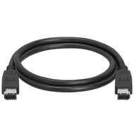 Cmple - IEEE-1394 FireWire iLink DV Cable 6P-6P M/M -15ft (BLACK) N12