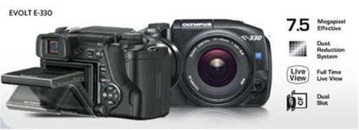 Olympus Evolt E330 7.5MP Digital SLR Camera (Body Only)