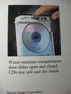Sharper Image Single CD Shower Companion (SI538COB) N3